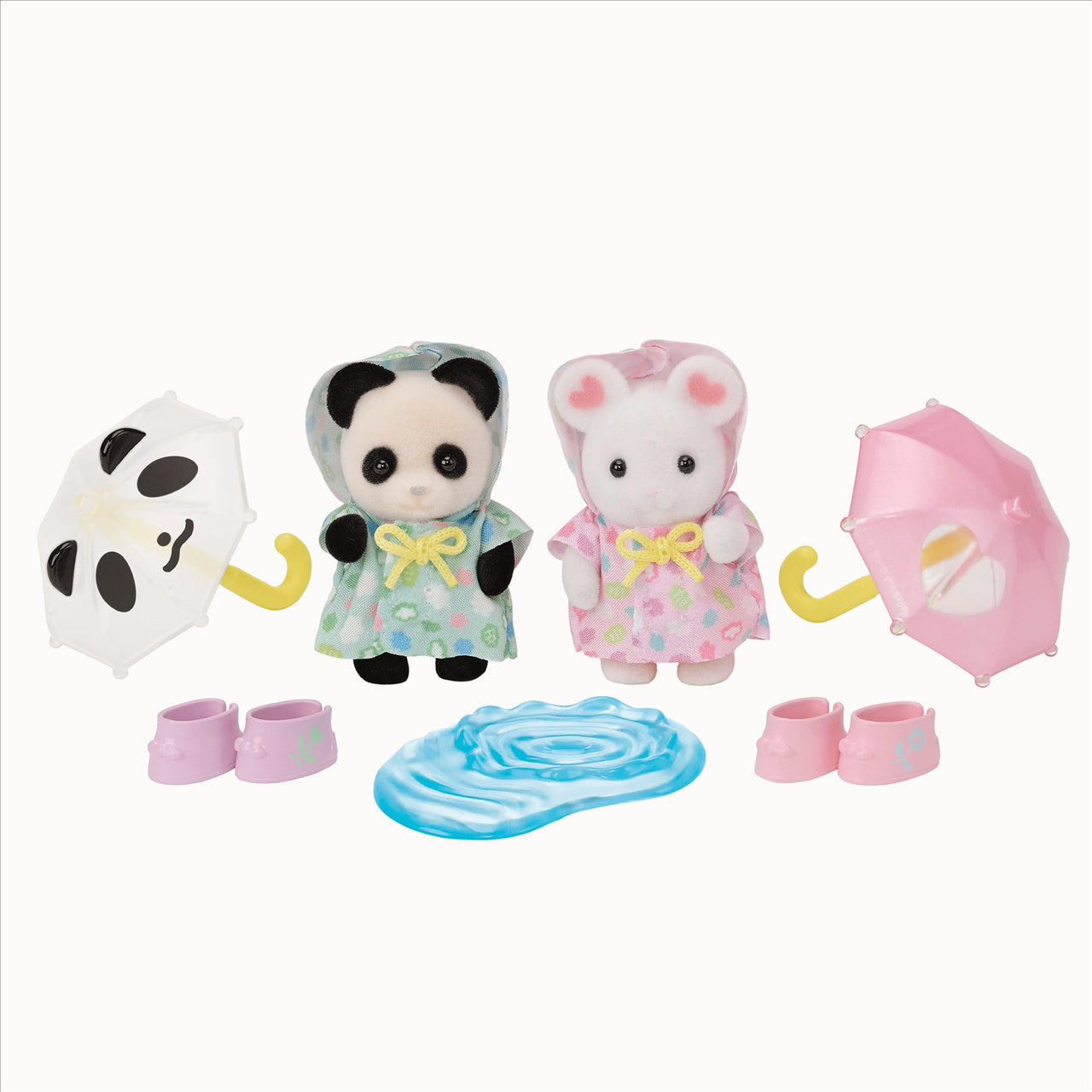Sylvanian Families Nursery Friends - Rainy Day Duo for Ages 3 and Up