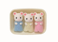 Sylvanian Families Marshmallow Triplets Toy Playset for Ages 3 and Up