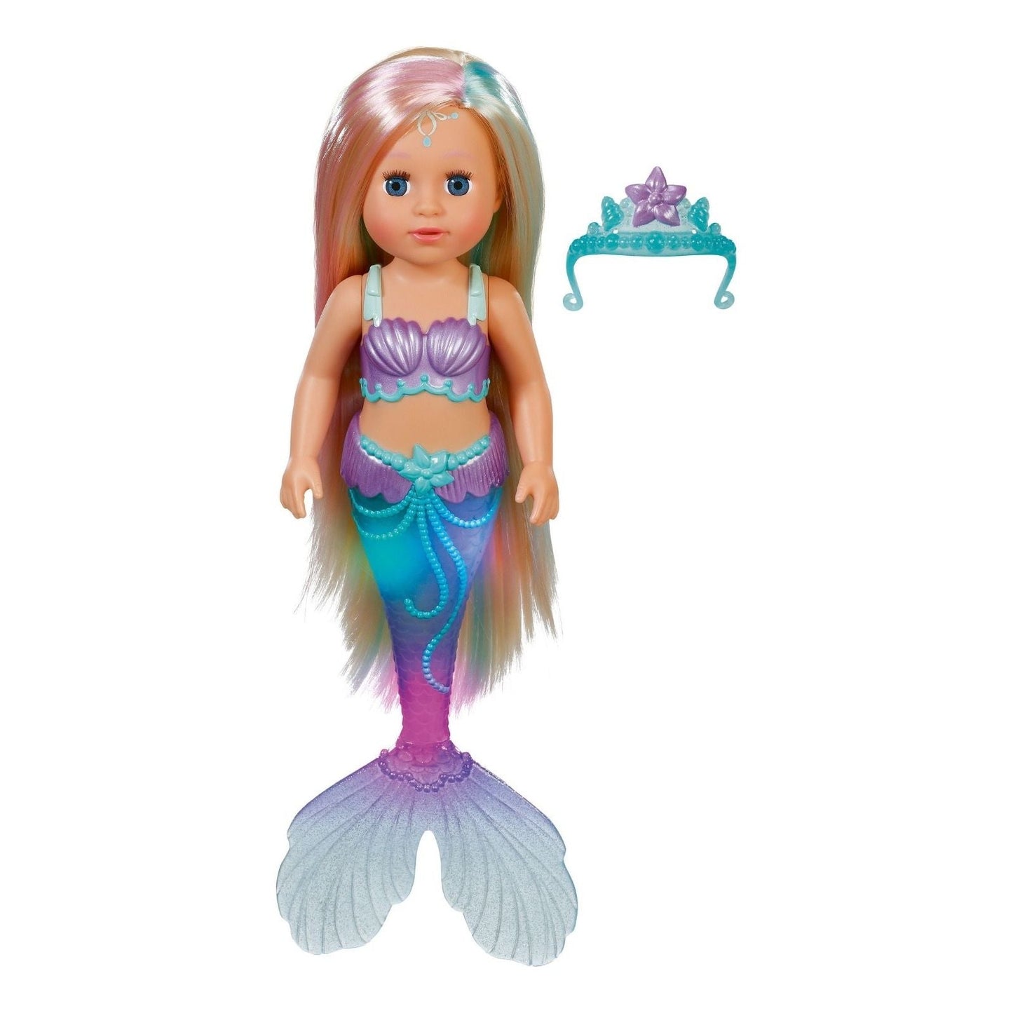 Baby Born Mermaid 43cm Doll with Colour Change Light Up Tail - Planet Toys