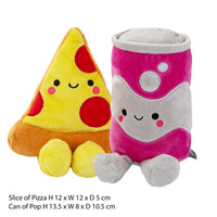 Better Together Pizza and Pop Magnetic Plush Pair - Planet Toys