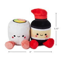 Better Together Sushi & Soy Sauce Magnetic Soft Toy Pair - Planet Toys