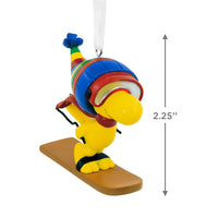 Collectable Peanuts Woodstock On Skis Ornament - Planet Toys