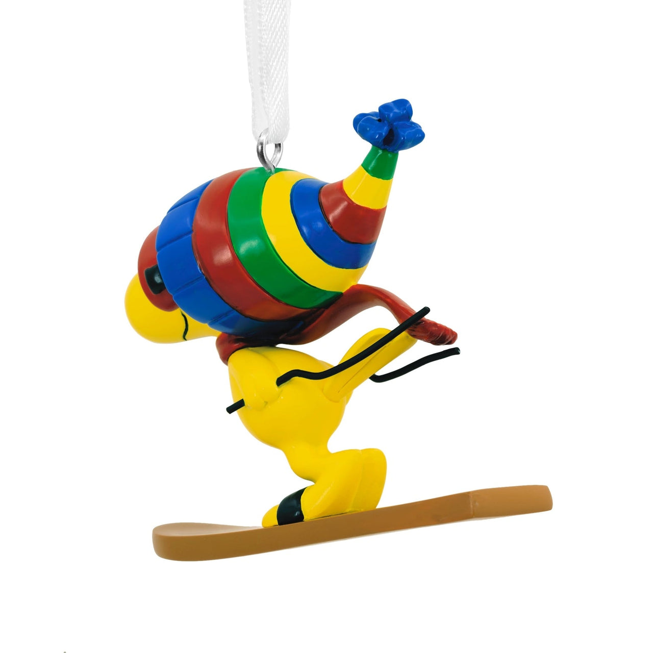 Collectable Peanuts Woodstock On Skis Ornament - Planet Toys