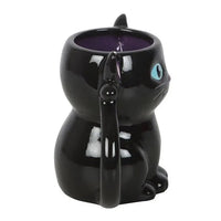 Cute and Creepy Gothic Black Cat Halloween Mug - Planet Toys