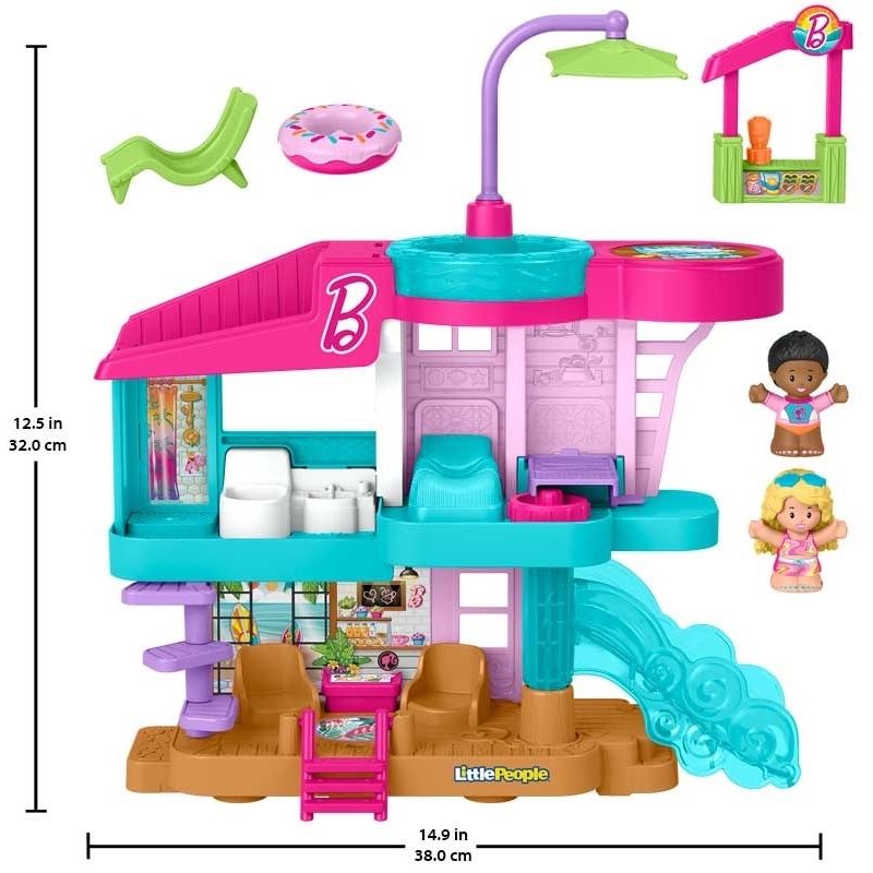 Fisher - Price Little People Barbie Beach House Playset - Planet Toys