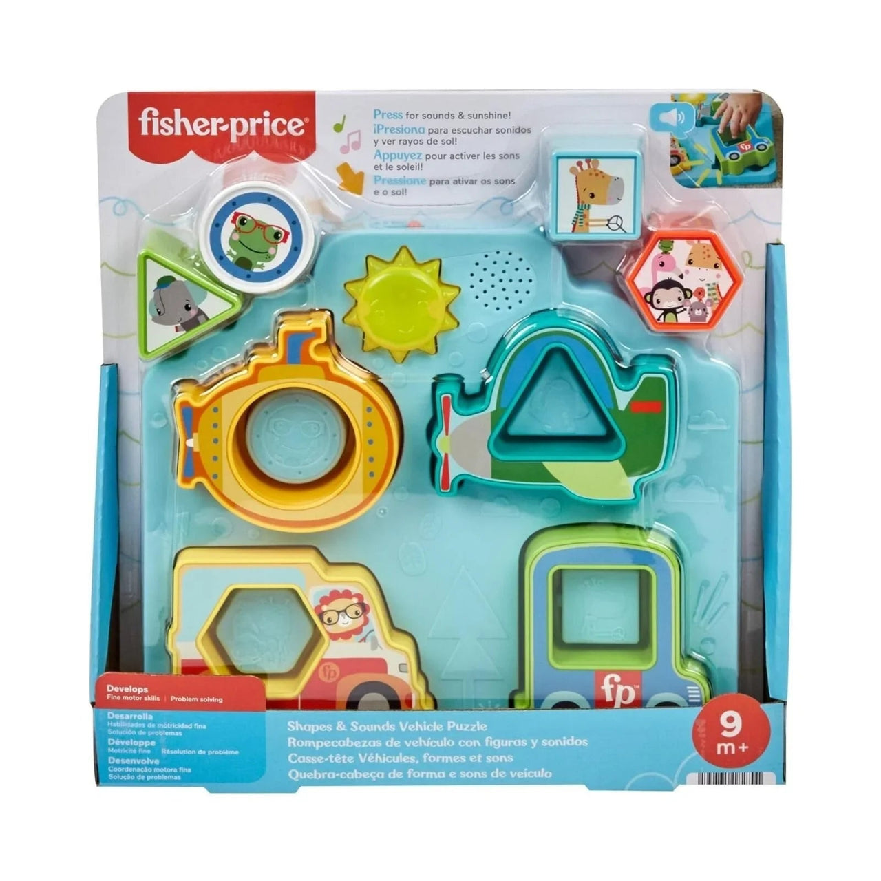 Fisher - Price Shapes & Sounds Vehicle Puzzle Toy - Planet Toys