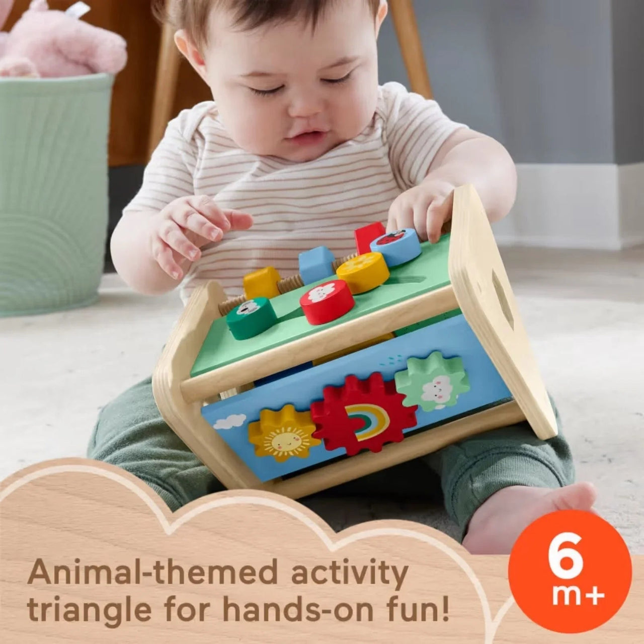 Fisher - Price Wooden Activity Triangle - Planet Toys