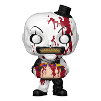 Funko Pop! Movies Terrifier Vinyl Figure 1796 Art the Clown with Candy Filled Head - Planet Toys