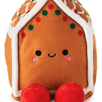 Gingerbread House and Candy Cane Magnetic Plush Pair - Planet Toys