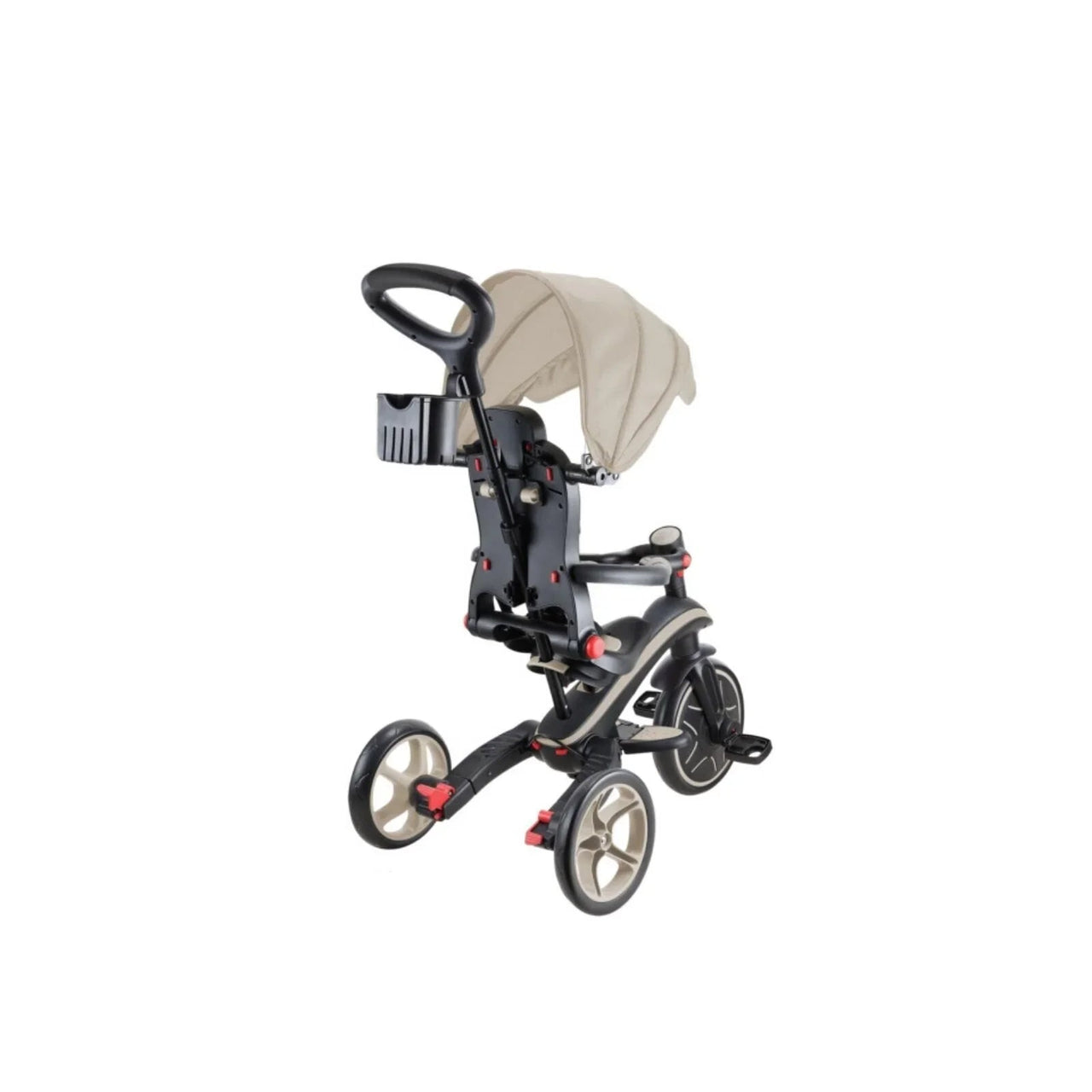 Globber Explorer Trike 4 - in - 1 Foldable - Taupe - Planet Toys