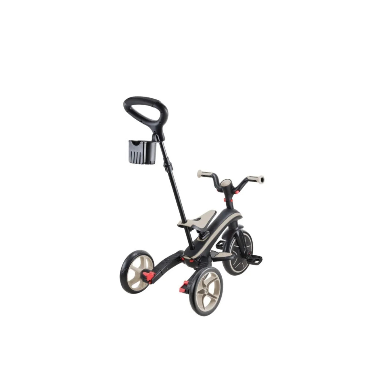 Globber Explorer Trike 4 - in - 1 Foldable - Taupe - Planet Toys