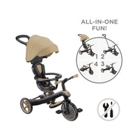 Globber Explorer Trike 4 - in - 1 - Sand - Planet Toys