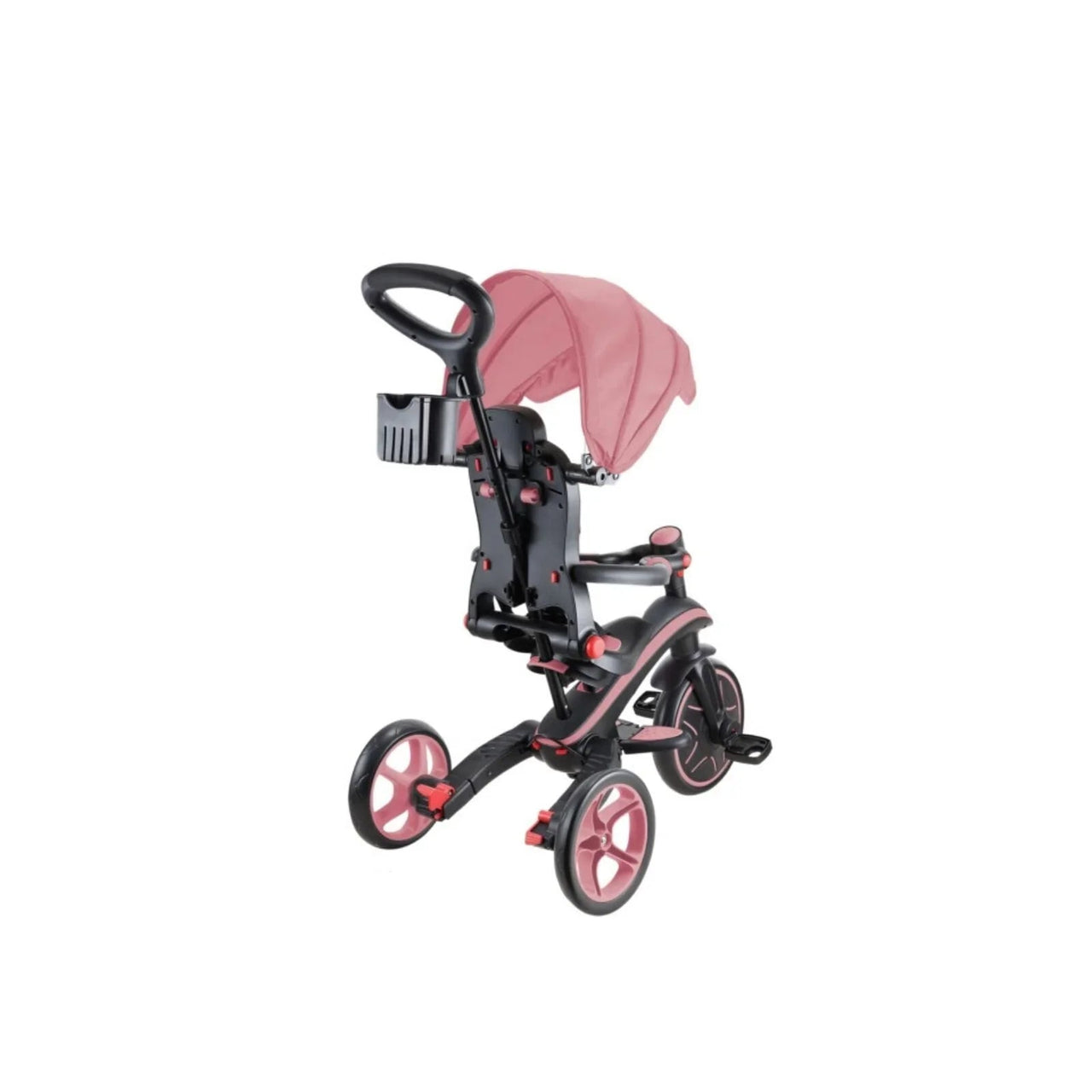 Globber Explorer Trike Foldable 4 in 1 - Deep Pastel Pink - Planet Toys