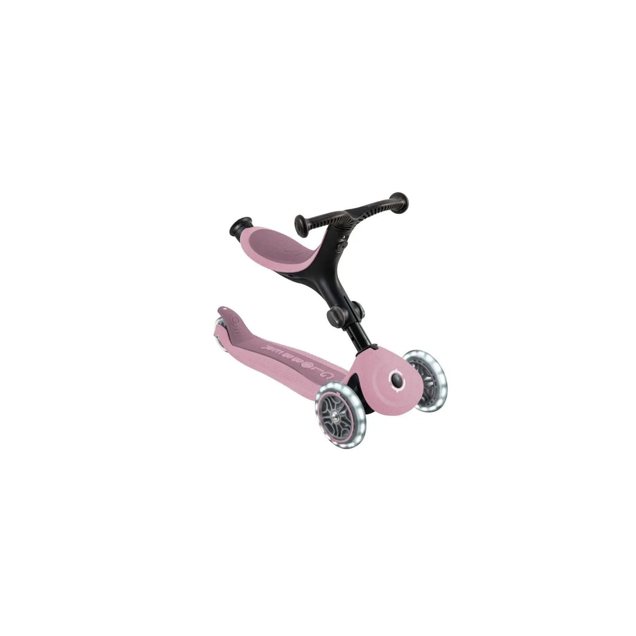 Globber Go Up Active Lights Eco Scooter - Berry - Planet Toys