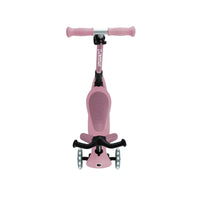 Globber Go Up Active Lights Eco Scooter - Berry - Planet Toys
