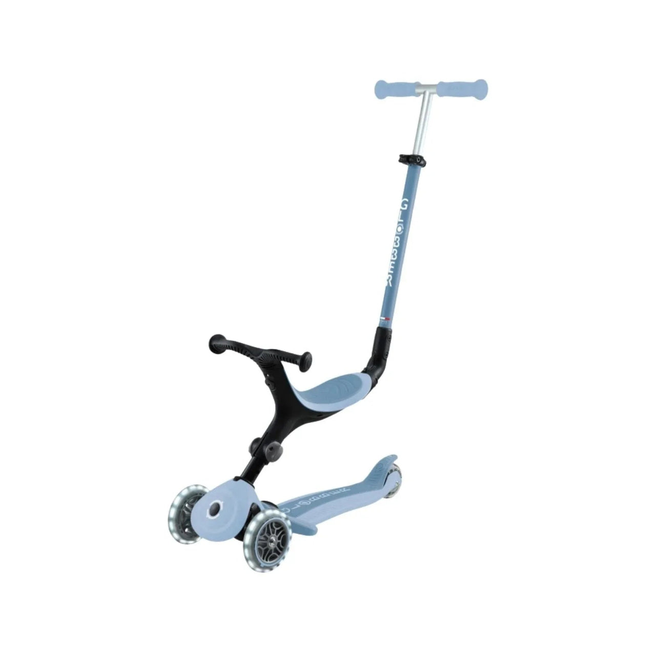 Globber Go Up Active Lights Eco Scooter - Blueberry - Planet Toys