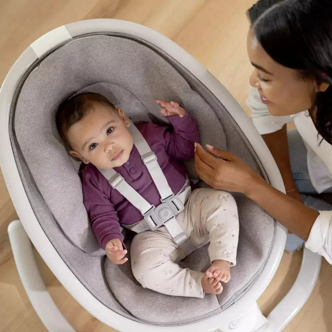 Graco Sway N Grow Bluetooth Swing - Heather - Planet Toys