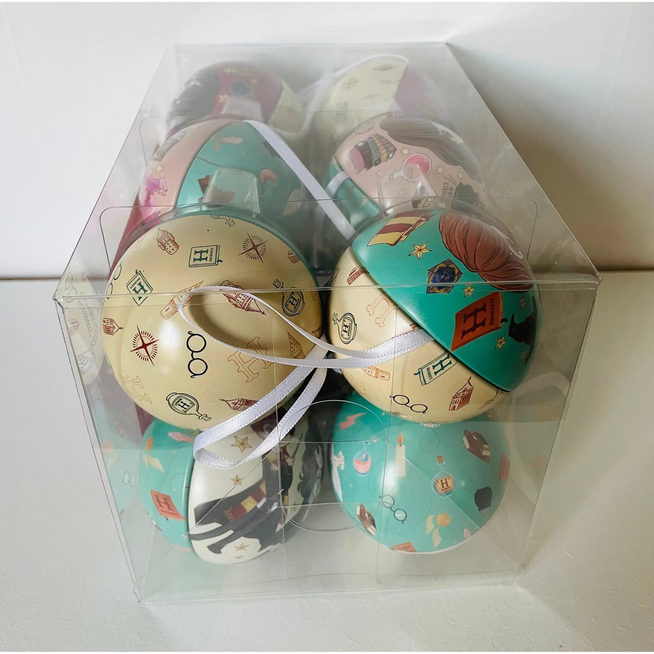 Hallmark Harry Potter Tin Bauble Christmas Ornaments Pack of 12 - Planet Toys