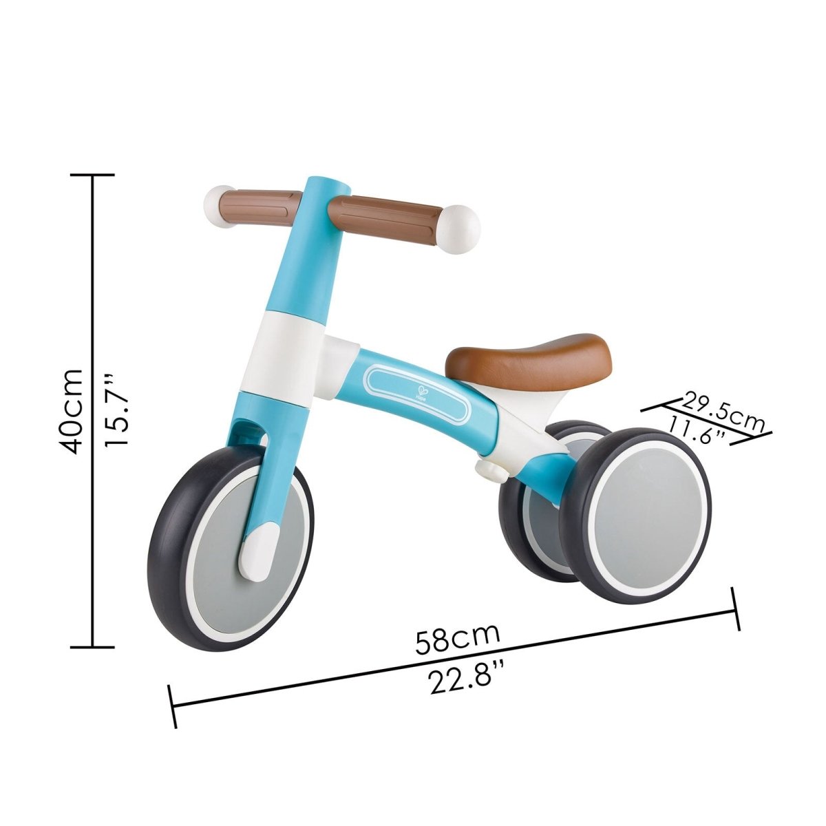 Hape First Ride Toddler Balance Bike, Blue - Planet Toys