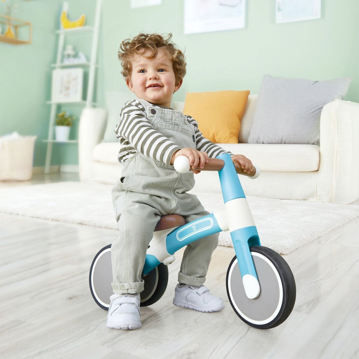Hape First Ride Toddler Balance Bike, Blue - Planet Toys