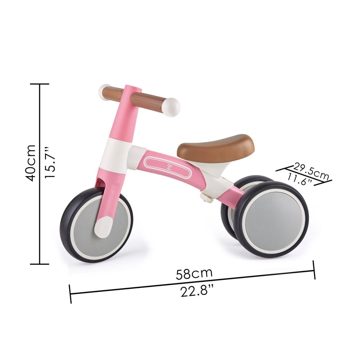 Hape First Ride Toddler Balance Bike, Pink - Planet Toys