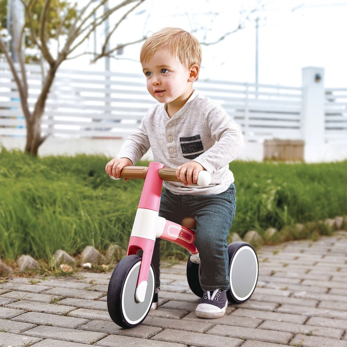 Hape First Ride Toddler Balance Bike, Pink - Planet Toys