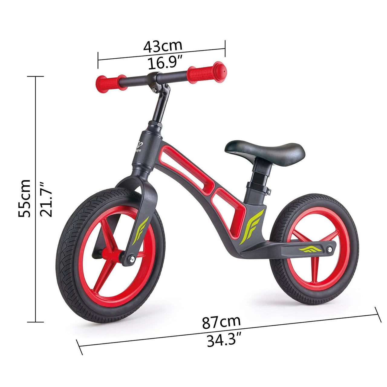 Hape New Explorer Kids Balance Bike, Red - Planet Toys