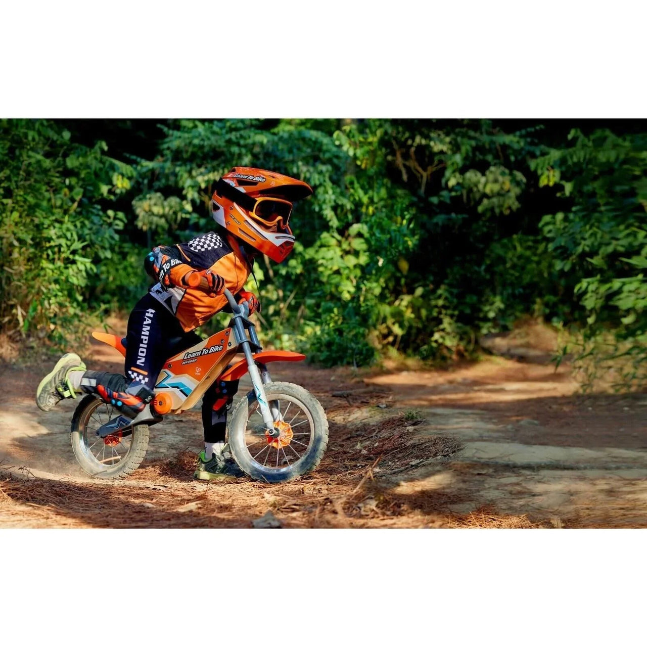 Hape Off Road Kids Balance Bike - Orange - Planet Toys