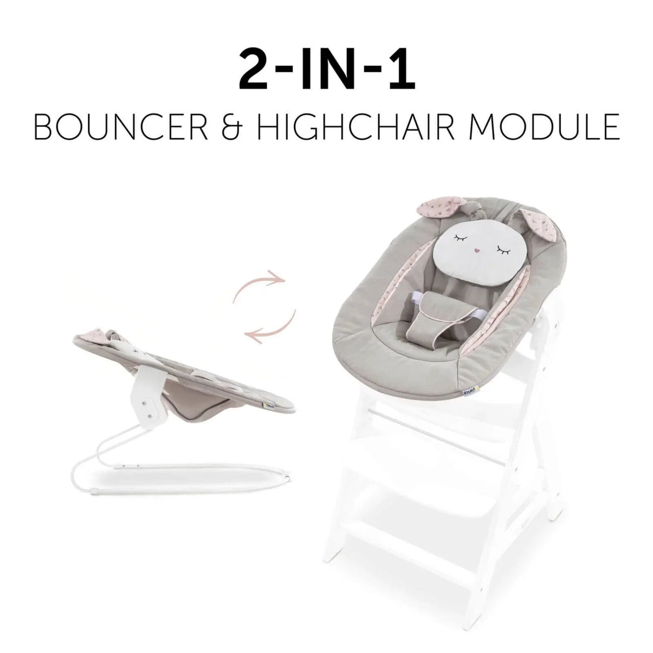 Hauck Alpha Bouncer 2 - in - 1 - Beige Bloom - Planet Toys