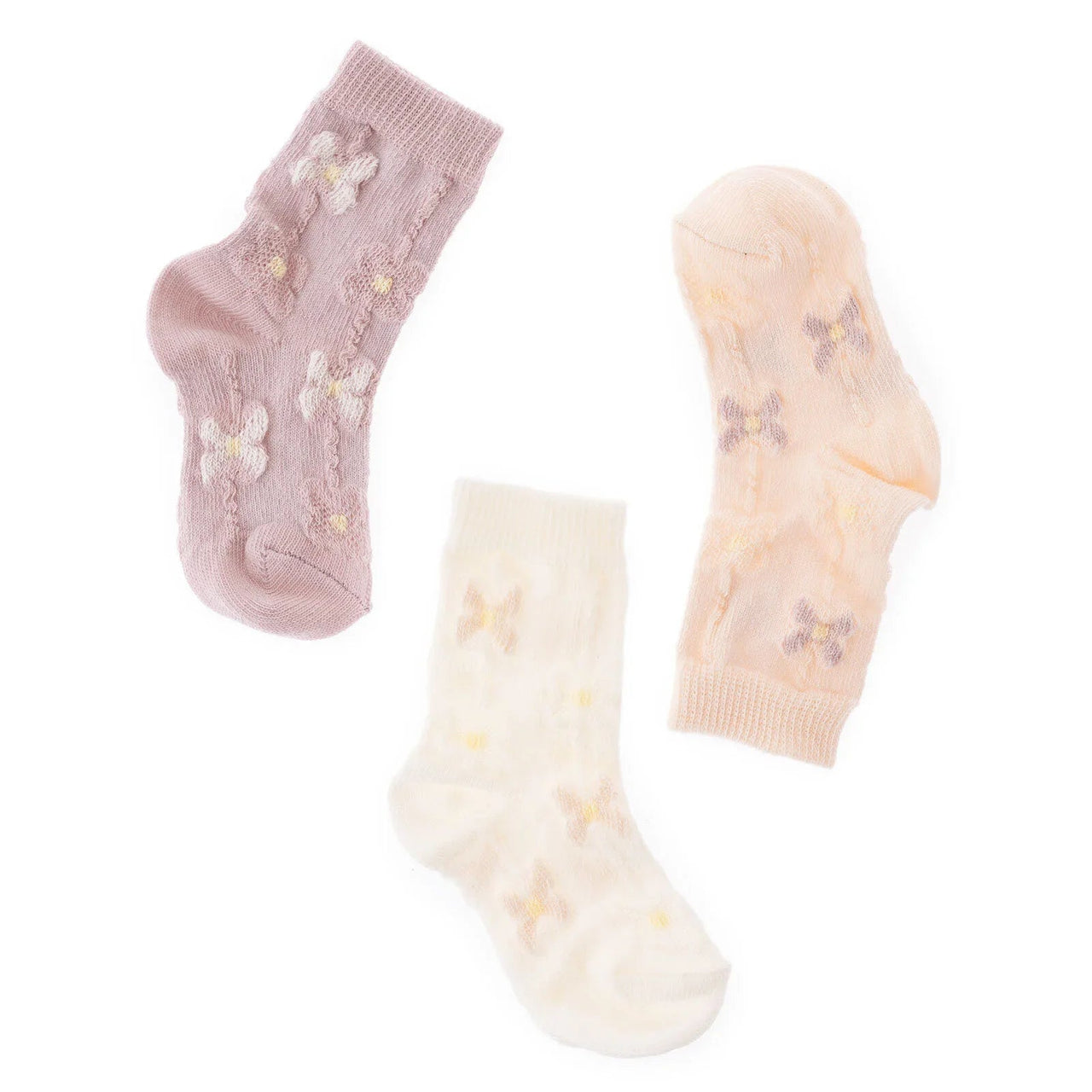 HelloBaby Ankle Socks 3 pcs - Pink - Planet Toys
