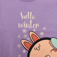 HelloBaby Baby Girl Animal Printed Sweatshirt - Purple - Planet Toys