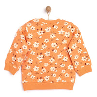 HelloBaby Baby Girl Basic Flower Printed Sweatshirt - Printed - Planet Toys