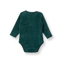 HelloBaby Boys Long Sleeve Bodysuit Christmas with Poppers Crew Neck Long Sleeve - Green - Planet Toys