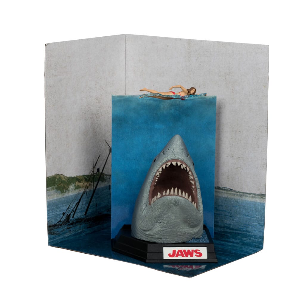 Jaws Movie Maniacs PVC Statue Jaws (50th Anniversary) 16 cm - Planet Toys