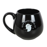 Keep Your Spirits Up Rounded Halloween Ghost Mug - Planet Toys