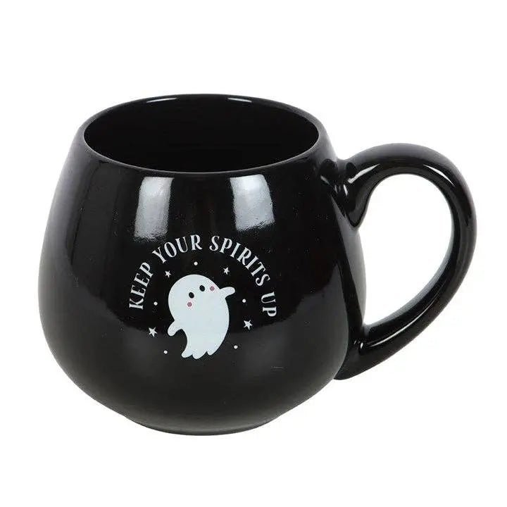Keep Your Spirits Up Rounded Halloween Ghost Mug - Planet Toys