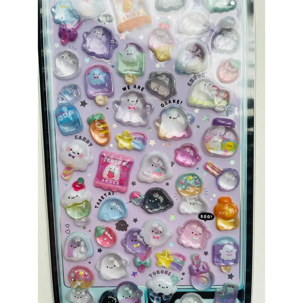 Korea 3D Crystal Stickers BonBon Drop BonBonland Cute Monster Ghosties - Planet Toys