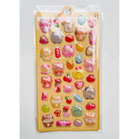 Korea Bubble Puffy 3D Stickers Kawaii Cute Animals - Planet Toys