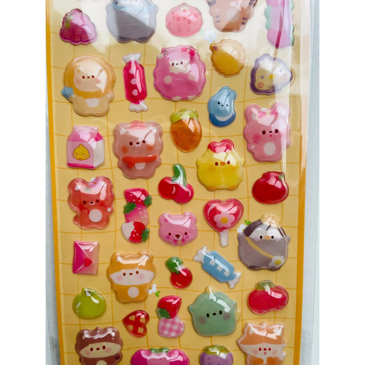 Korea Bubble Puffy 3D Stickers Kawaii Cute Animals - Planet Toys