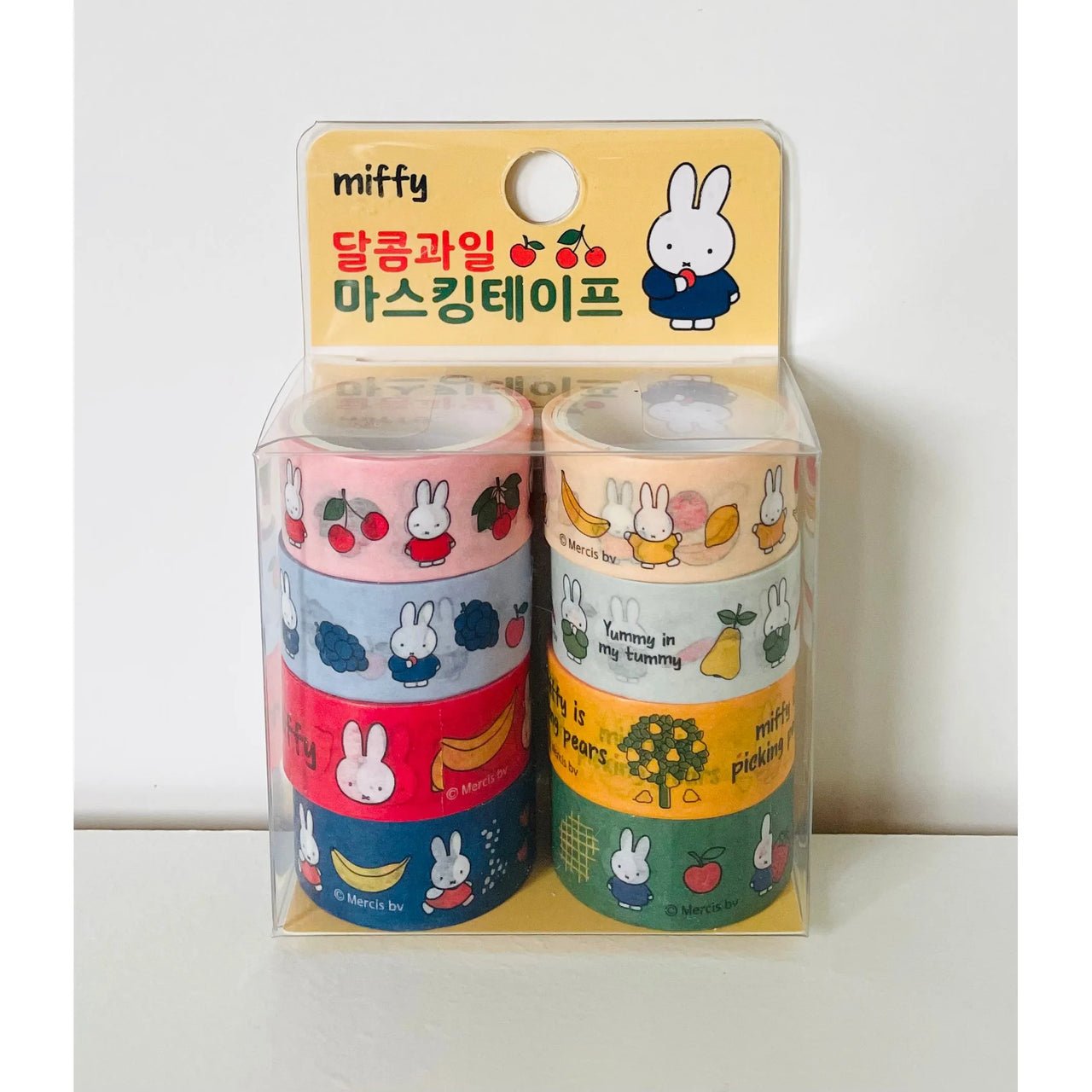 Korea Miffy Sweet Fruit Deco Washi Tape 8 Pack Set - Planet Toys
