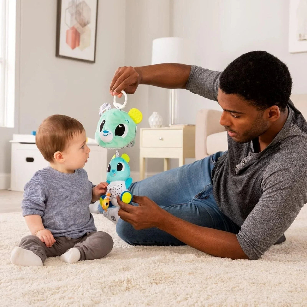 Lamaze 3 - in - 1 Surprise Clip & Go Bear Toy - Planet Toys