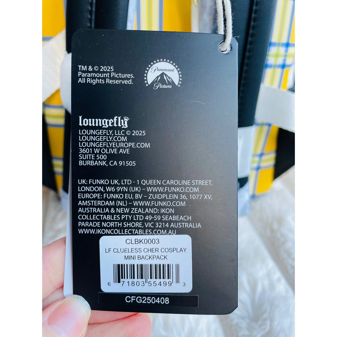 Loungefly Clueless 30th Anniversary Cher Cosplay Mini Backpack - Planet Toys