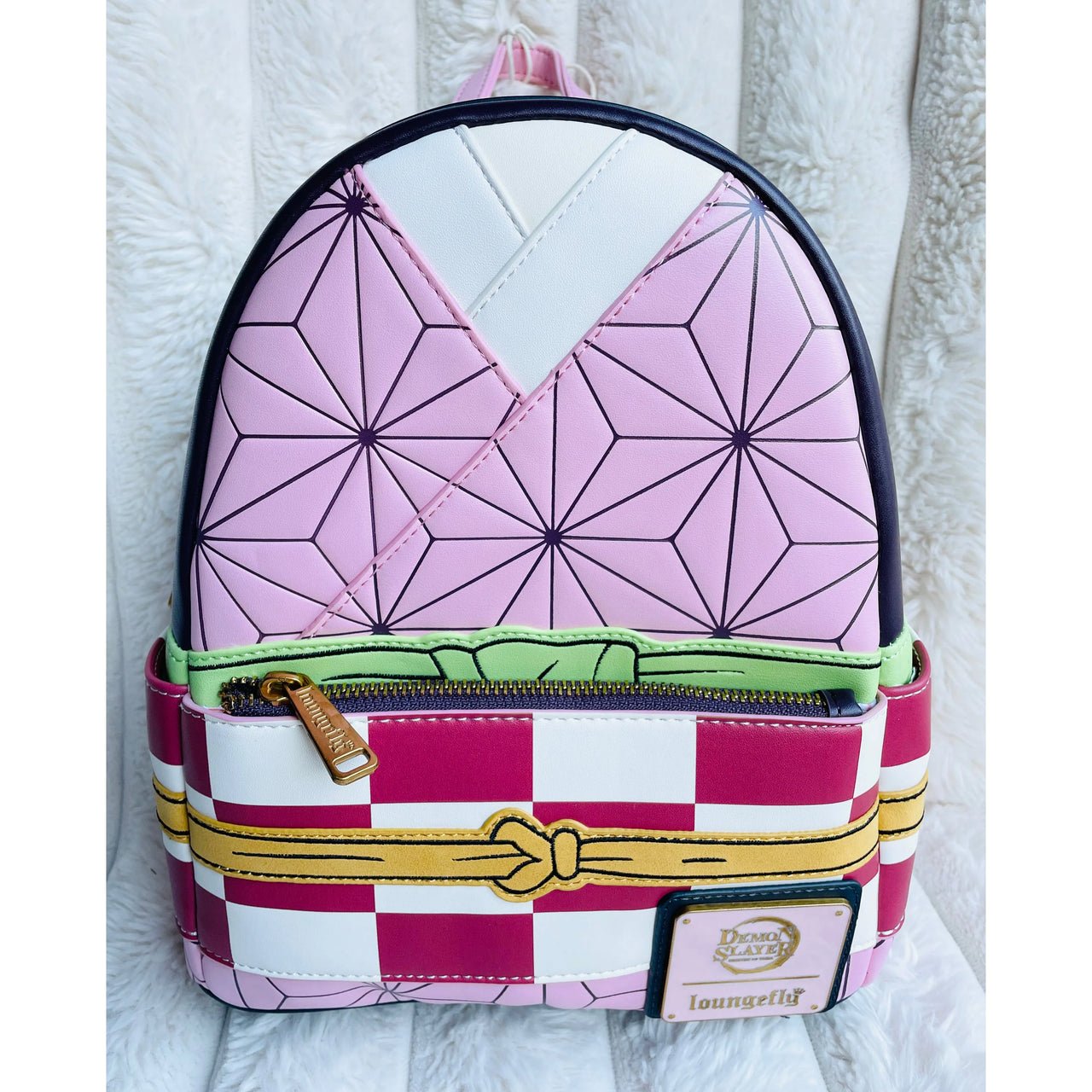 Loungefly Demon Slayer Nezuko Kamado Cosplay Mini Backpack - Planet Toys