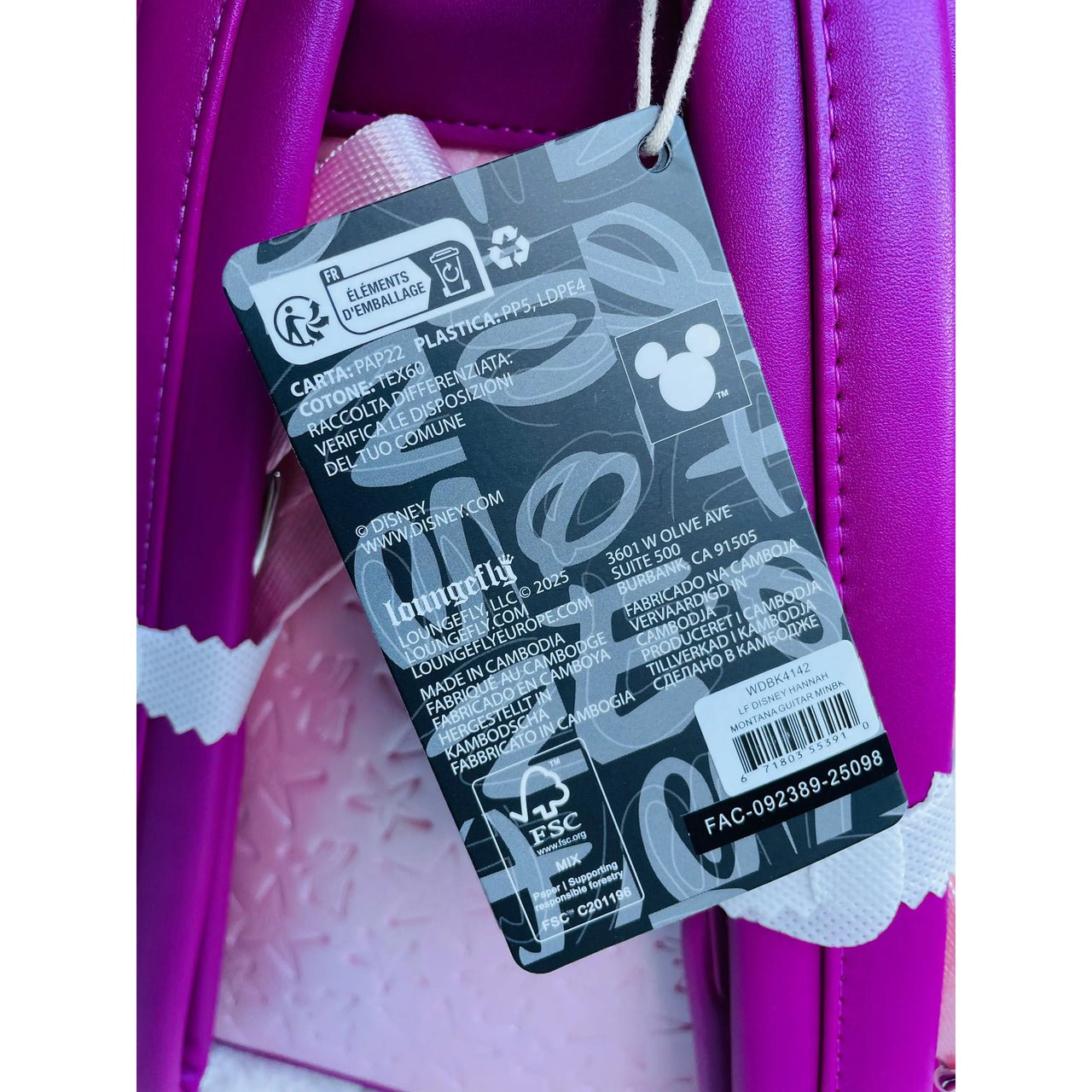 Loungefly Disney Hannah Montana Guitar Mini Backpack - Planet Toys