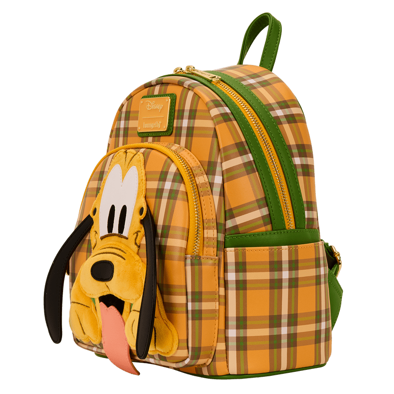 Loungefly Disney Pluto 95th Anniversary Plaid Mini Backpack - Planet Toys