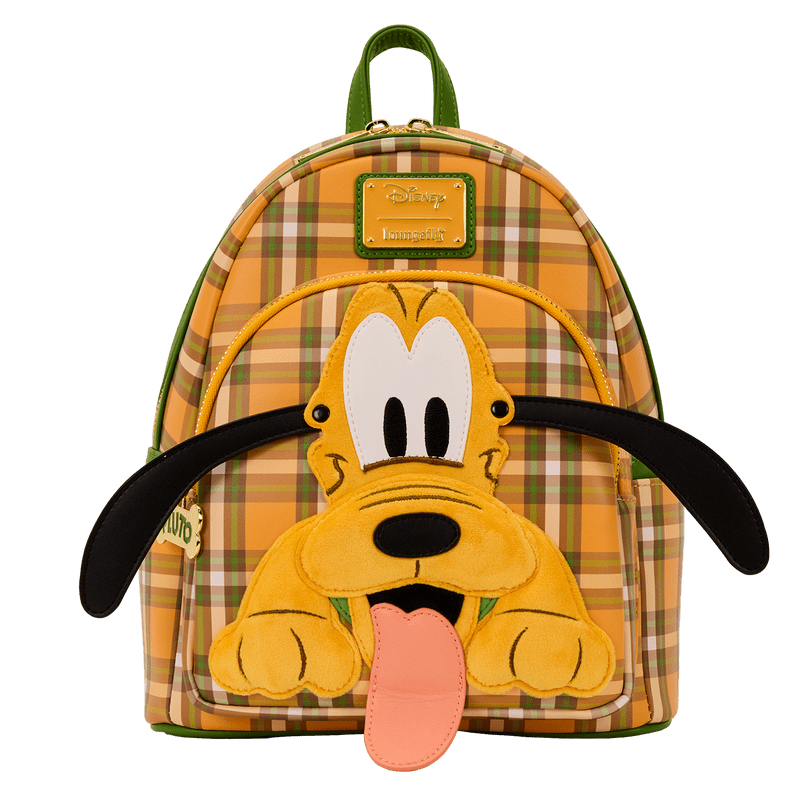 Loungefly Disney Pluto 95th Anniversary Plaid Mini Backpack - Planet Toys