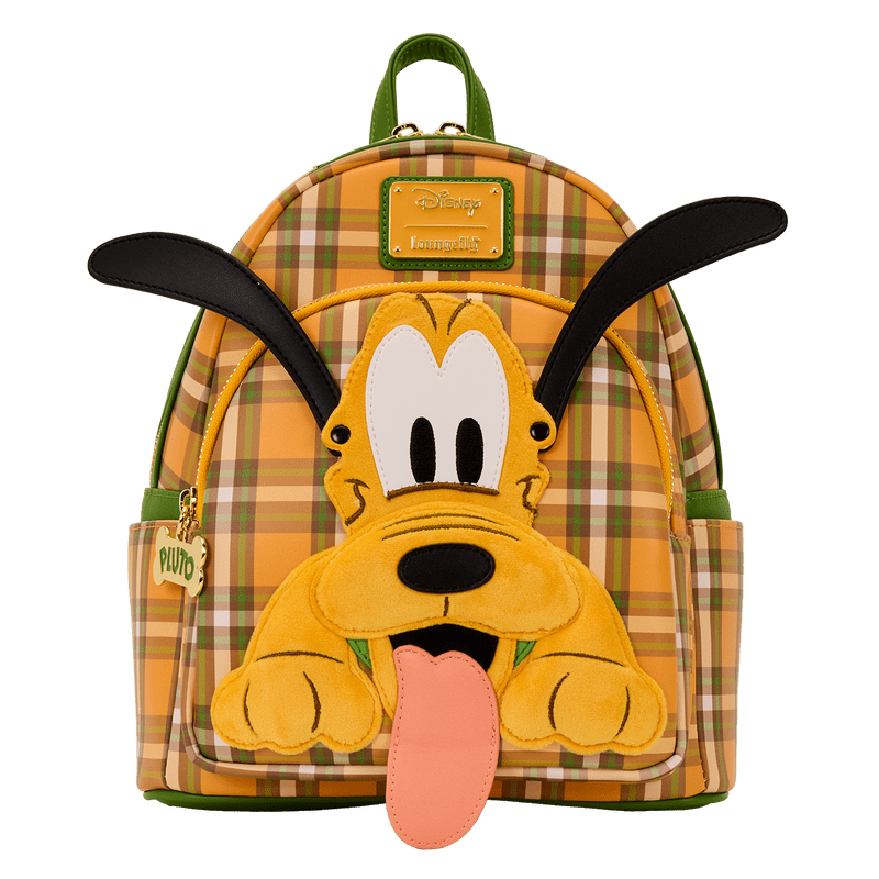 Loungefly Disney Pluto 95th Anniversary Plaid Mini Backpack - Planet Toys