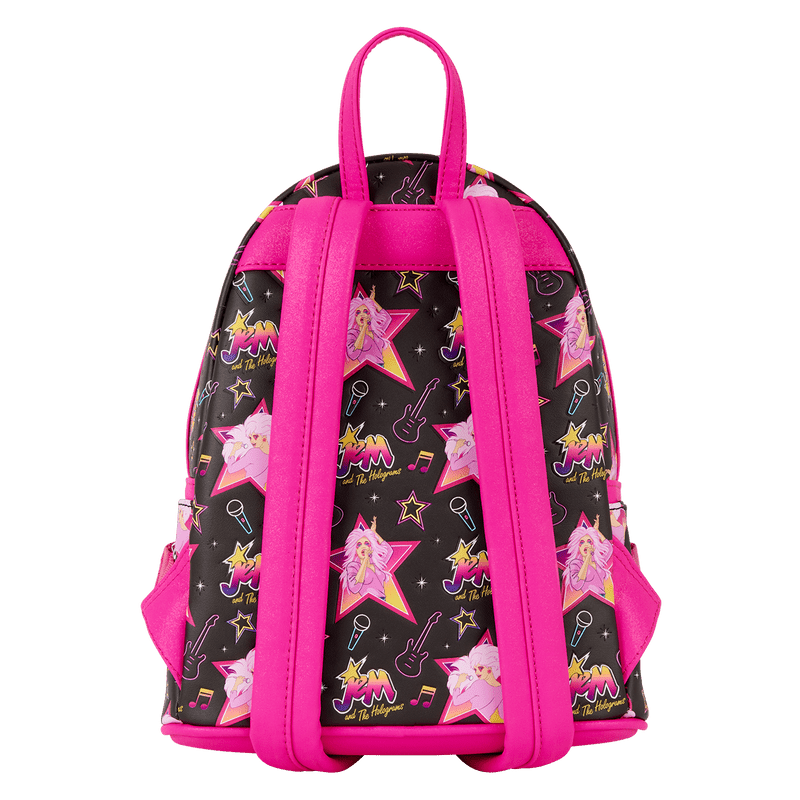 Loungefly Jem and the Holograms Glitter All - Over Print Mini Backpack - Planet Toys
