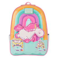 Loungefly Minions Fluffy Unicorn Rainbow Mini Backpack - Planet Toys