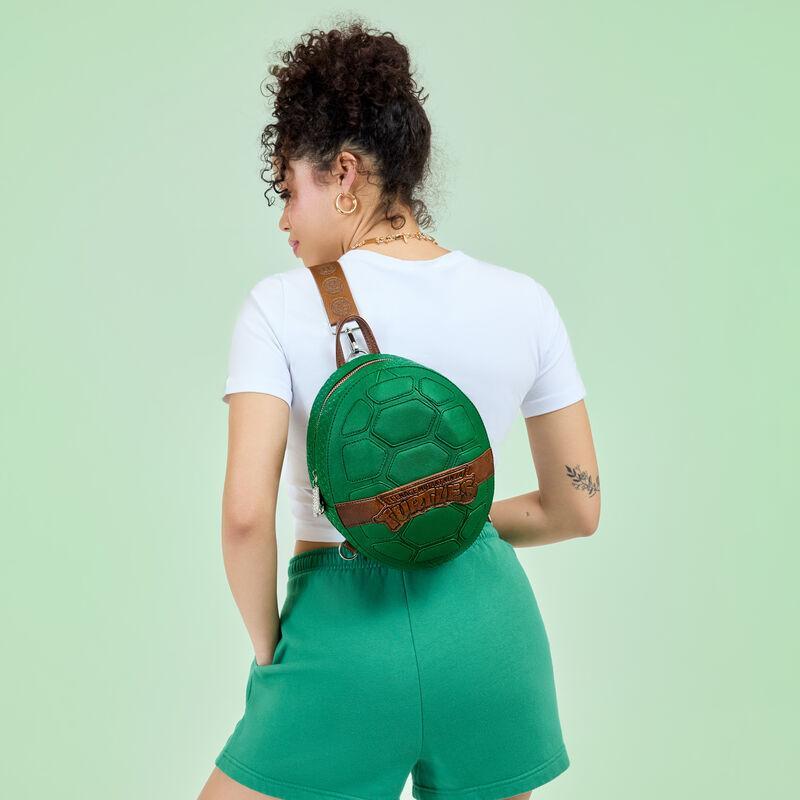 Loungefly Teenage Mutant Ninja Turtles Figural Shell Convertible Mini Backpack & Crossbody Bag - Planet Toys